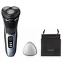 Philips S3243/12 Afeitadora Eléctrica Shaver Serie 3000 - Cabezales 5D, 27 Cuchillas Autoafilables, Wet & Dry, Inalámbrica, 60 Min Autonomía, Color Storm Blue, con Funda de Viaje